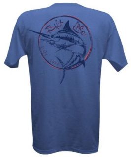 Salt Life Stamped Marlin T Shirt ROYAL HEATHER BLUE Sm Fashion T Shirts Clothing