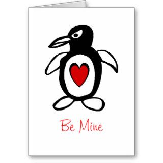 Penguin Heart gretting Card