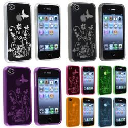 Pink/ Blue/ Purple/ Orange/ Green TPU Cases for Apple iPhone 4/ 4S (Set of 7) BasAcc Cases & Holders