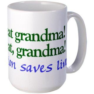  Let's eat Grandma Large Mug Large Mug   Standard Kitchen & Dining