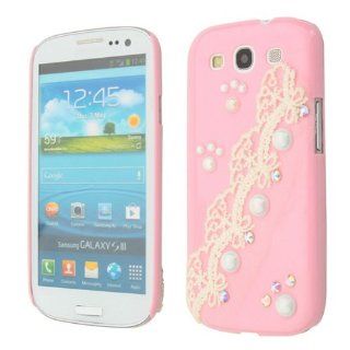 Neewer Pink Lace Smooth Pearl Jewel Back Case Cover For Samsung i9300 Galaxy SIII S3 Cell Phones & Accessories