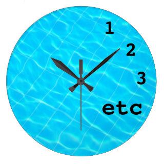 funny clock etc pool water background