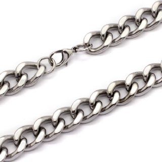 20.5 Inch Stylish Stainless Steel Curb Chain Necklace / Jewellery (LIFETIME WARRANTY) Jewelry