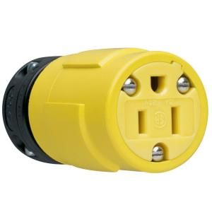 Pass & Seymour 15 Amp 125 Volt Rubber Dust Tight Connector 1547