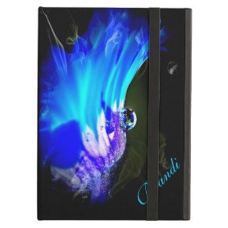Bright Blue Flower W/Dew Drop iPad Air Case