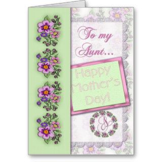 To My Aunt Happy Mother's Day Greeting Card