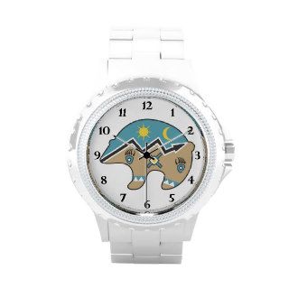 Native American Bear Icon Wrist Watch