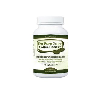 Pure Green Coffee Bean Extract 400mg Dietary Supplement with 50 percent Chlorogenic Acids (60 Capsules) Weight Loss