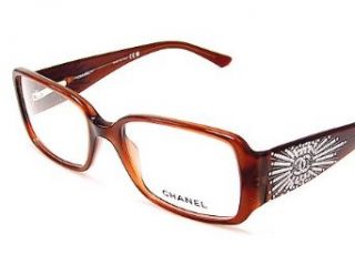 New Chanel 3115B 3115 B 538 Brown Swarovsky Optical Frame Eyeglasses 52x17 Clothing