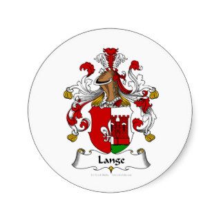 Lange Family Crest Stickers