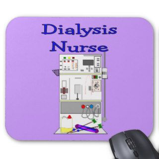 Dialysis Nurse Gifts Unique Machine Design Mouse Pads