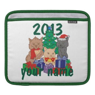 Custom Cat Family Christmas Sleeve For iPads