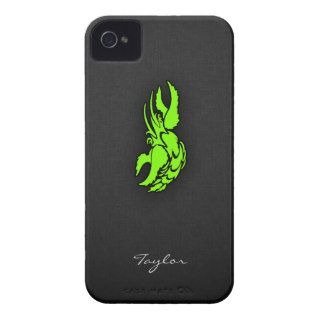 Chartreuse, Neon Green Cancer Zodiac Symbol Case Mate iPhone 4 Case