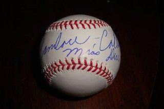 Candace Collins Signed Baseball w/coa Playboy Playmate   Autographed Baseballs Sports Collectibles