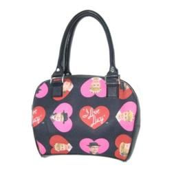 Women's I Love Lucy Signature Product Bowling Bag Black/Hearts I Love Lucy Signature Product Fabric Bags