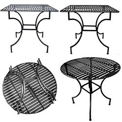 Iron Square or Round Patio Table Pangaea Home & Garden Dining Tables