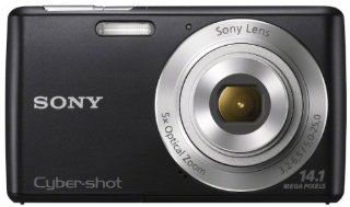 Sony Cyber shot DSC W620 14.1 MP Digital Camera with 5x Optical Zoom and 2.7 Inch LCD (Black) (2012 Model)  Point And Shoot Digital Cameras  Camera & Photo
