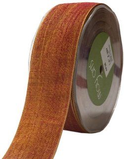 May Arts 1 1/2 Inch Wide Ribbon, Copper Two Tone