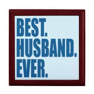Best. Husband. Ever. (blue) Keepsake Box