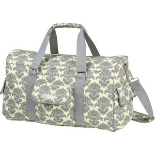 The Bumble Collection Jennifer Weekender Diaper Bag in Pink Filigree The Bumble Collection Tote Diaper Bags