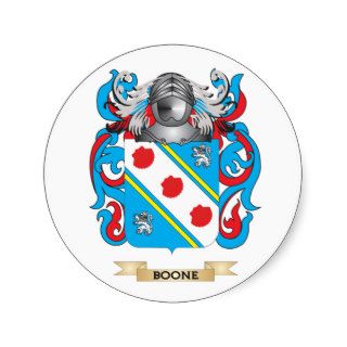 Boone Coat of Arms (Family Crest) Stickers