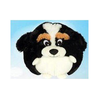 Round Puffy Bernese Mountain Dog Plush 12" in Diameter Toys & Games