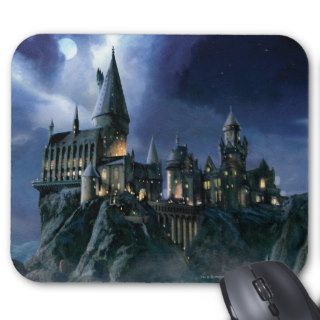 Hogwarts Castle At Night Mousepads