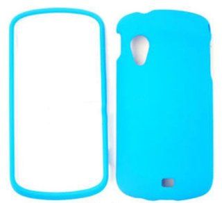 MATTE COVER FOR SAMSUNG STRATOSPHERE CASE FACEPLATE HARD PLASTIC NEON LT BLUE A006 JC I405 CELL PHONE ACCESSORY Cell Phones & Accessories