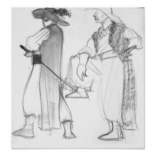 Pirate sketch print