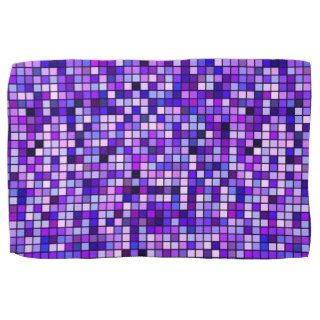 Shades Of Purple 'Grape Soda' Squares Pattern Towel