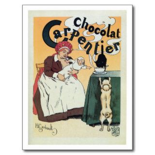 Vintage famous French cocoa advertisement Post Cards