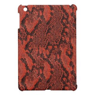Red and Black Snake Skin iPad Mini Cases