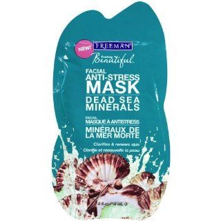 Freeman Facial Anti Stress Mask with Dead Sea Minerals .5 oz. (Pack of 6) Health & Personal Care