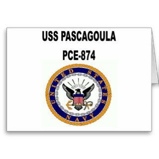 USS PASCAGOULA (PCE 874) CARD