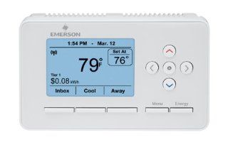 Emerson EE542 1Z Smart Energy Thermostat and Energy Monitor   Programmable Household Thermostats  