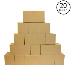 Plain Brown Box 18 in. x 18 in. x 18 in. Moving Box (20 Pack) CB1001026