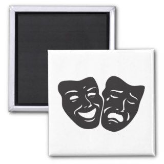 Comedy Tragedy Drama Theatre Masks Magnets
