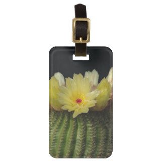 Yellow Cactus Flower Travel Bag Tags