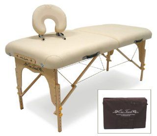 OneTouch Massage Aspire Series Portable Massage Table with Memory Foam   Cream Color 6Y Health & Personal Care