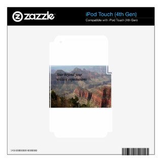 Soar beyond your wildest expectations,Grand Canyon iPod Touch 4G Decals