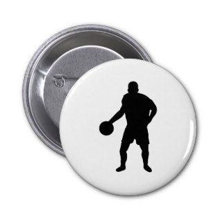 black basketball player icon pins
