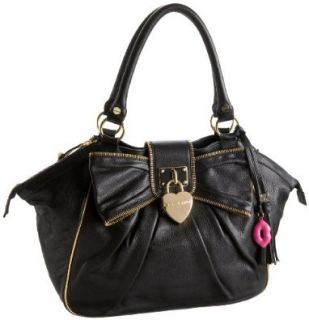 Betsey Johnson Heart Of Gold Tote, Black, one size Tote Handbags Shoes