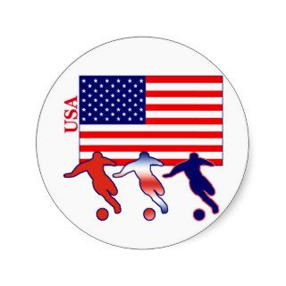USA Soccer Players Stickers