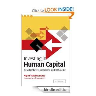 Investing in Human Capital eBook Miguel Palacios Lleras, Nicholas Barr Kindle Store
