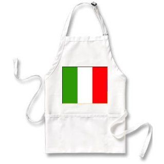 Italy Flag Apron  Kitchen Aprons  