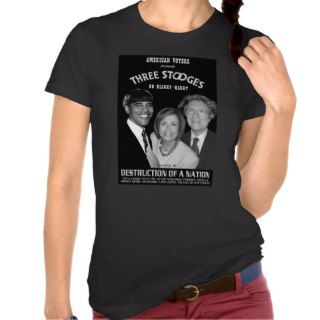 Three Stooges Parody Obama Pelosi Reid Shirts