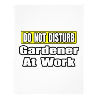 Do Not DisturbGardener At Work Flyer