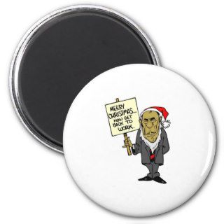 Now Get Back To Work Christmas Boss Fridge Magnets