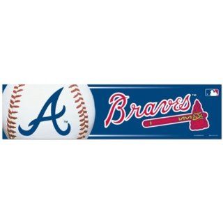 MLB Baseball Atlanta Braves Bumper Sticker (2 Pack)  Sports Fan Decals  Sports & Outdoors