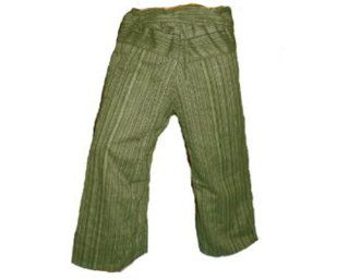 UnisexAll Unisex Pants   Free Size Cotton Handwoven Striped Pants Yoga Trousers   Green Tea Leaf Color  Other Products  